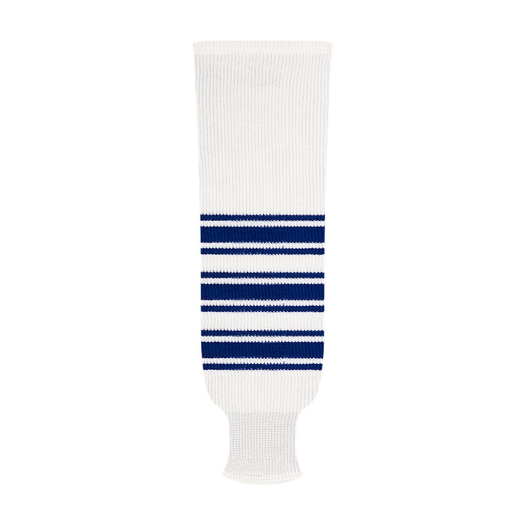 Kobe 9800 Pro Knit Hockey Socks: Toronto Maple Leafs White