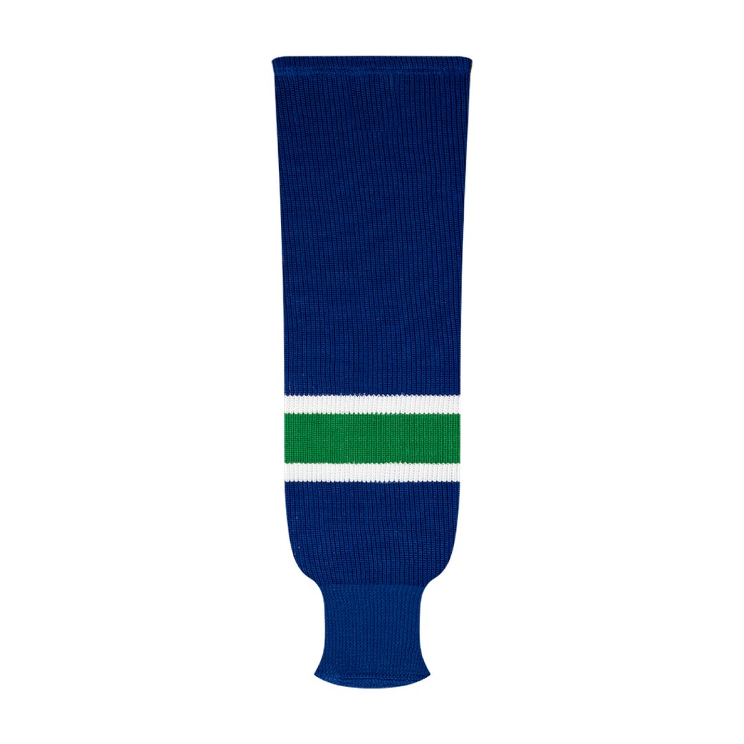 Kobe 9800 Pro Knit Hockey Socks: Vancouver Canucks Royal Blue