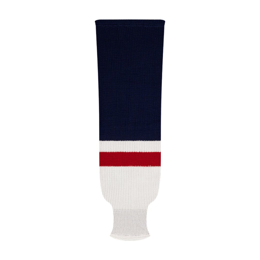 Kobe 9800 Pro Knit Hockey Socks: Washington Capitals Navy/White