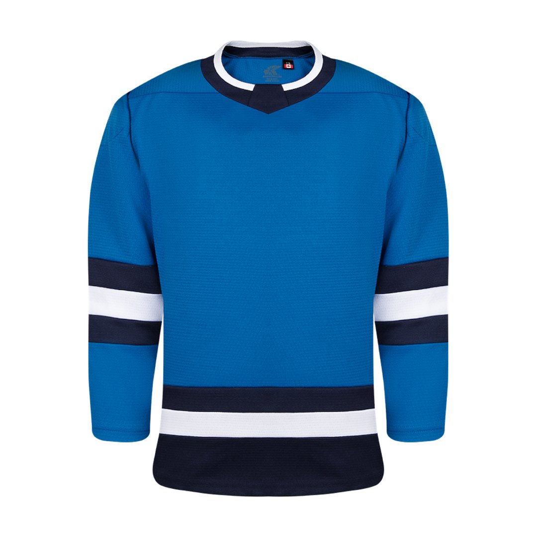 Kobe 5200 House League Hockey Jersey: Aviator Blue, Navy, White