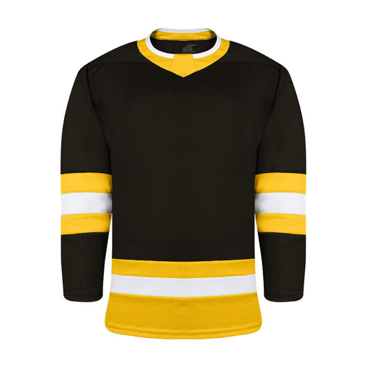 Kobe 5200 House League Hockey Jersey: Black, Gold, White