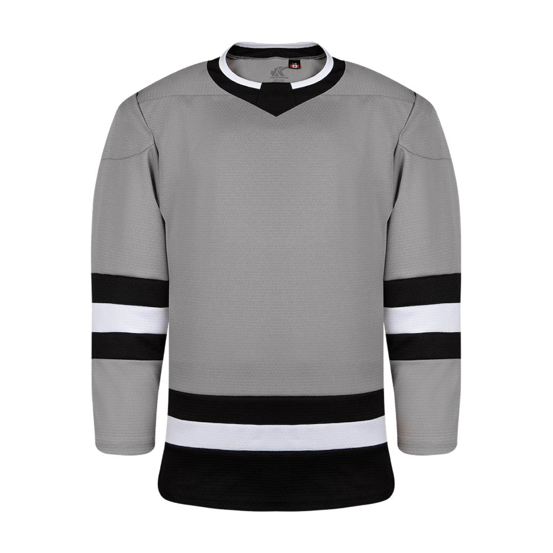 Premium League Hockey Jersey: Grey/Black/White - Main Image