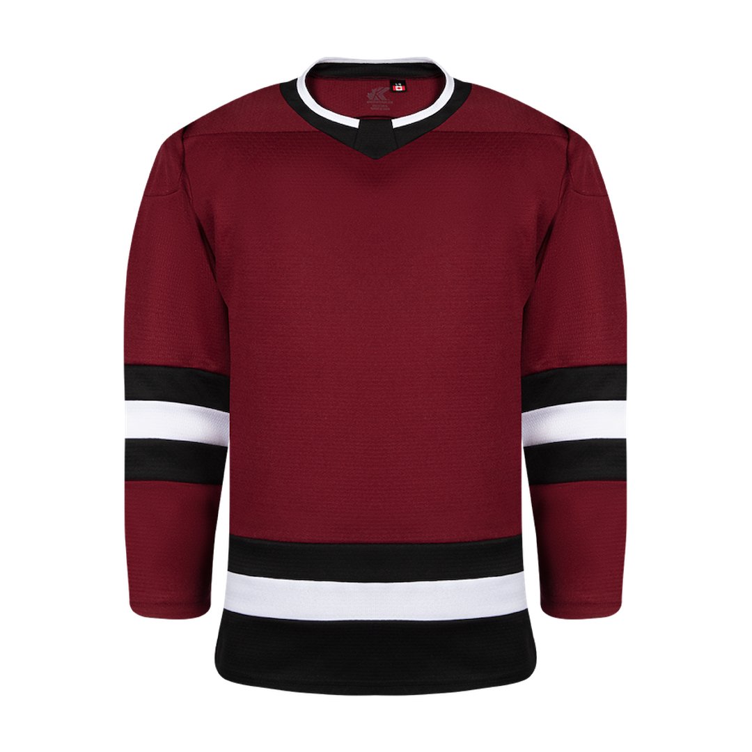 Kobe K3GL Premium League Hockey Jersey: Maroon/Black/White