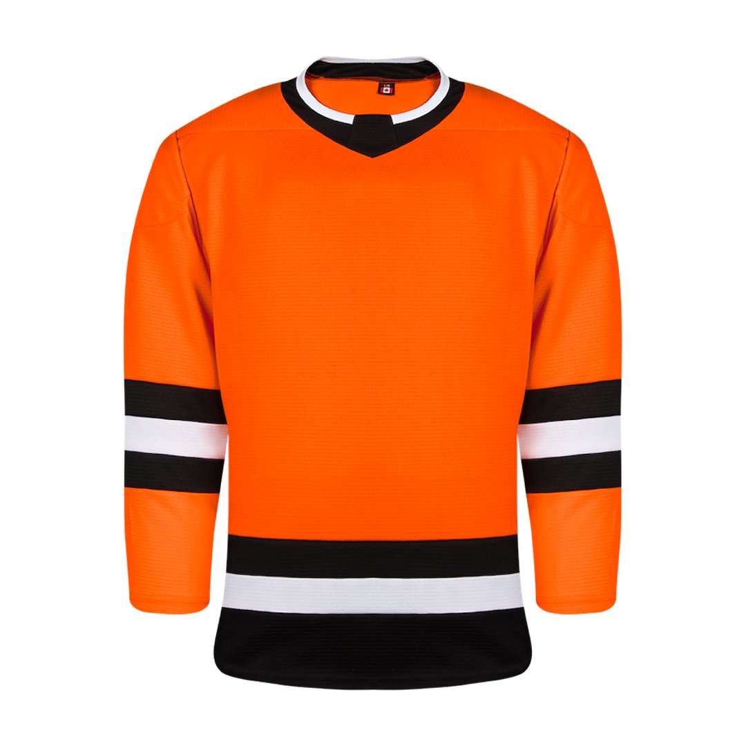 Kobe K3GL Premium League Hockey Jersey: Orange/Black/White