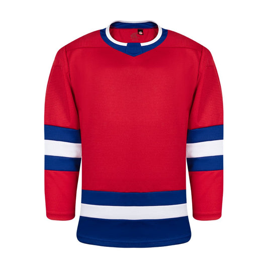 Kobe K3GL Premium League Hockey Jersey: Red/Royal Blue/White