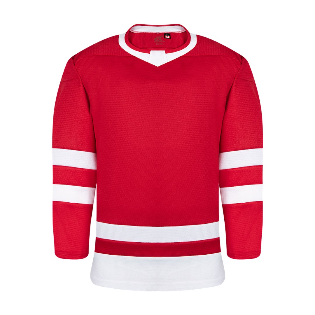 Premium League Hockey Jersey: White/Red Adult 3XL