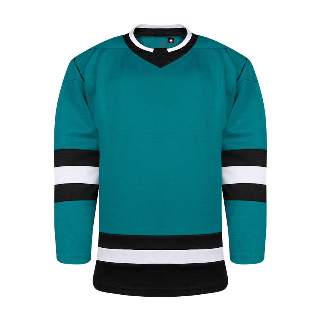 Kobe K3GL Premium League Hockey Jersey: Teal/Black/White