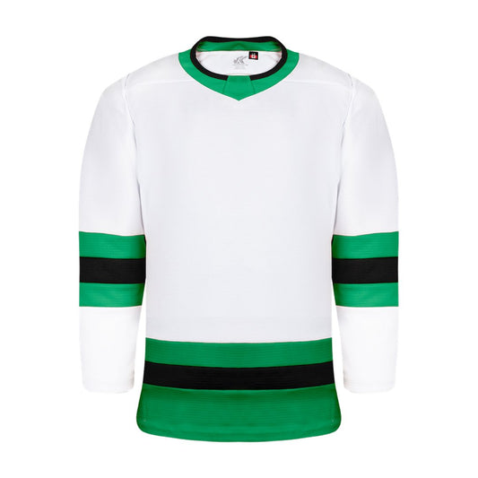 Premium League Hockey Jersey: White/Kelly Green/Black