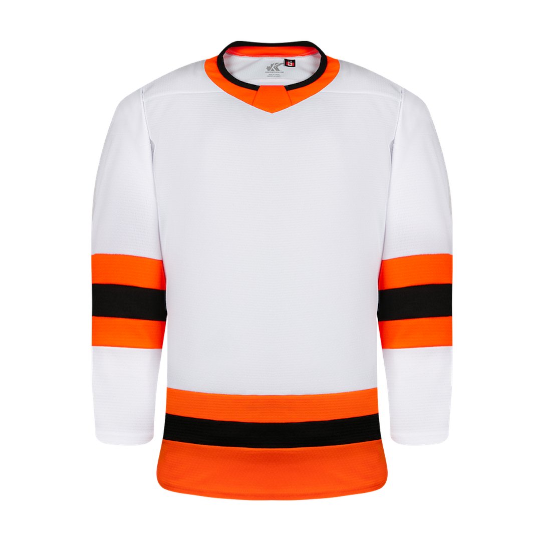 H6400-210 Kelly/White League Style Blank Hockey Jerseys Youth Medium