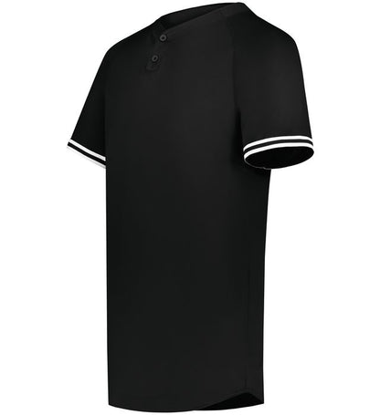 Cutter+ Henley Jersey 6905 Columbia Black/White - Quarter view