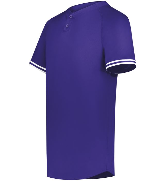 Cutter+ Henley Jersey 6905 Purple/White - Quarter view