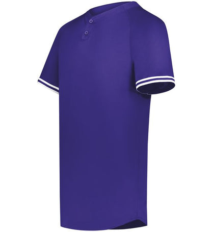 Cutter+ Henley Jersey 6905 Purple/White - Quarter view