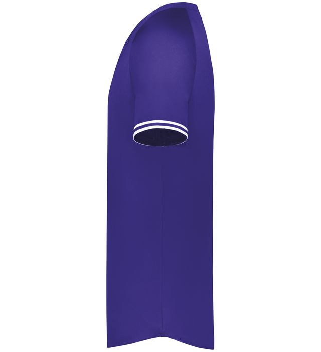 Cutter+ Henley Jersey 6905 Purple/White - Left view