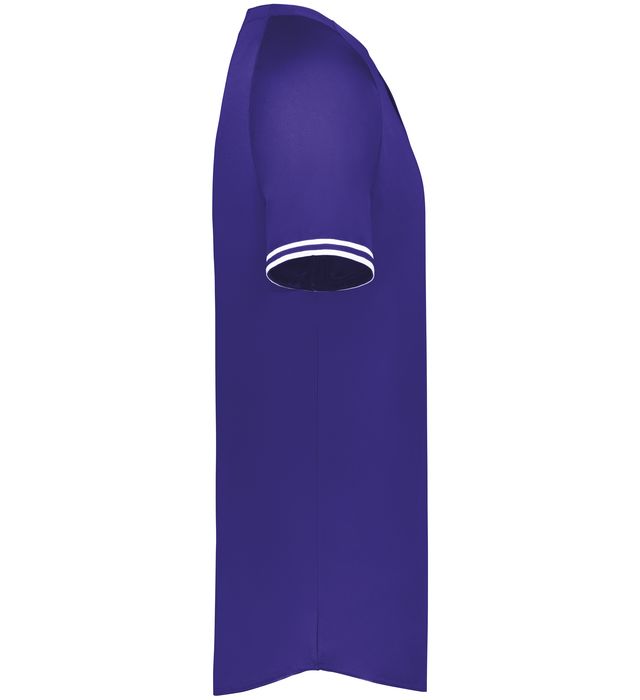 Cutter+ Henley Jersey 6905 Purple/White - Right view