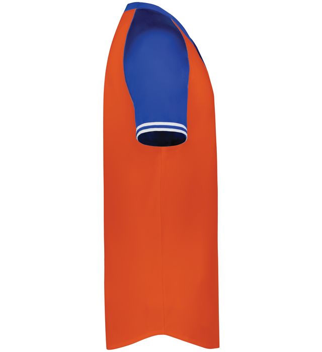 Cutter+ Henley Jersey 6905  Columbia Orange/Royal - Right view