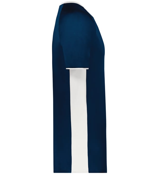 Blank Pullover V-Neck Baseball Jersey (Cutter+ SKU 6907) from Augusta Sportswear inNavy/White -  Right view
