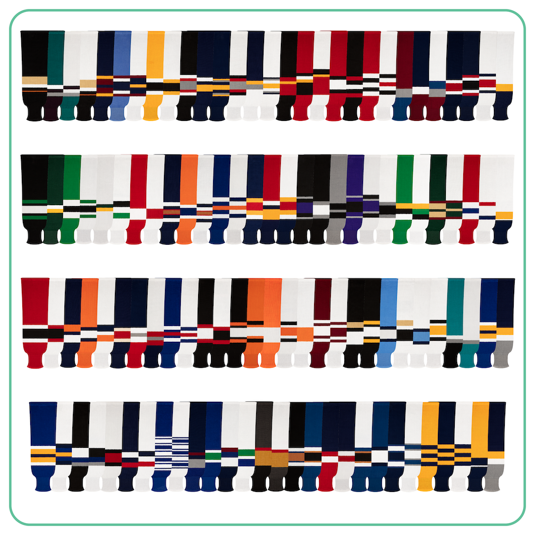 List of All 9800 Pro Knit Hockey Sock Patterns