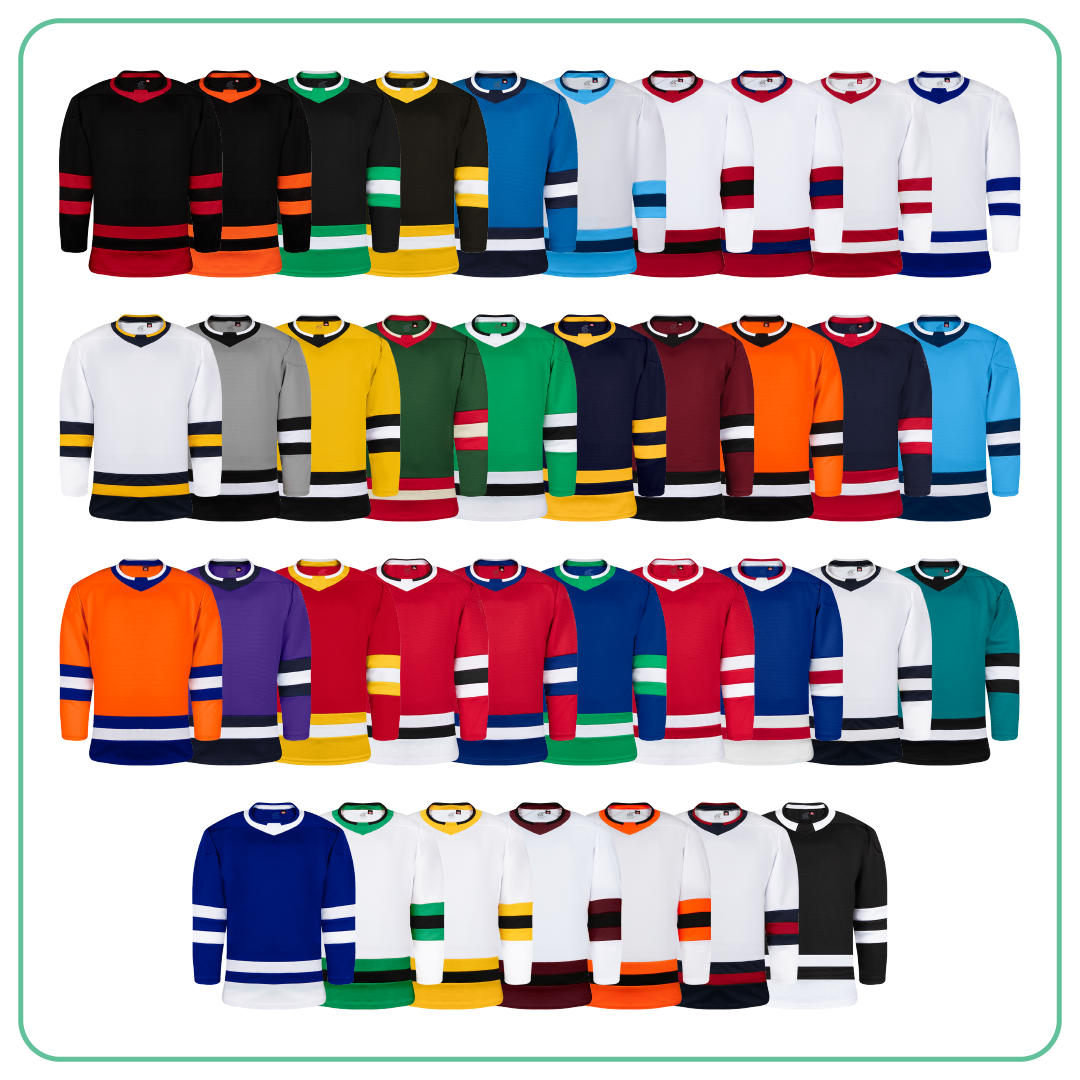 List of All Kobe K3GL Hockey Jersey Colours