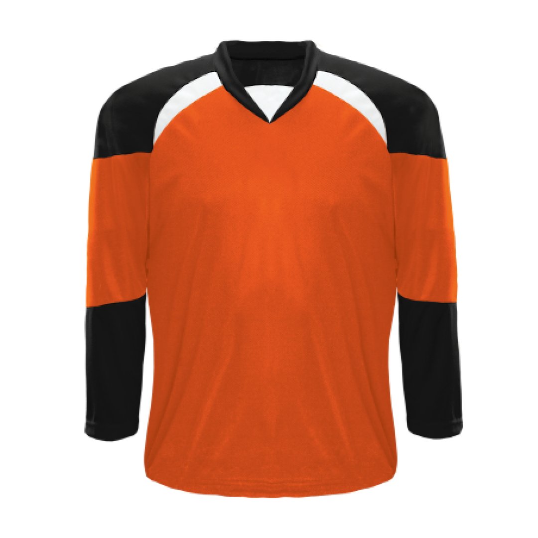 Kobe XJ5 House League Hockey Jersey: Orange/Black/White