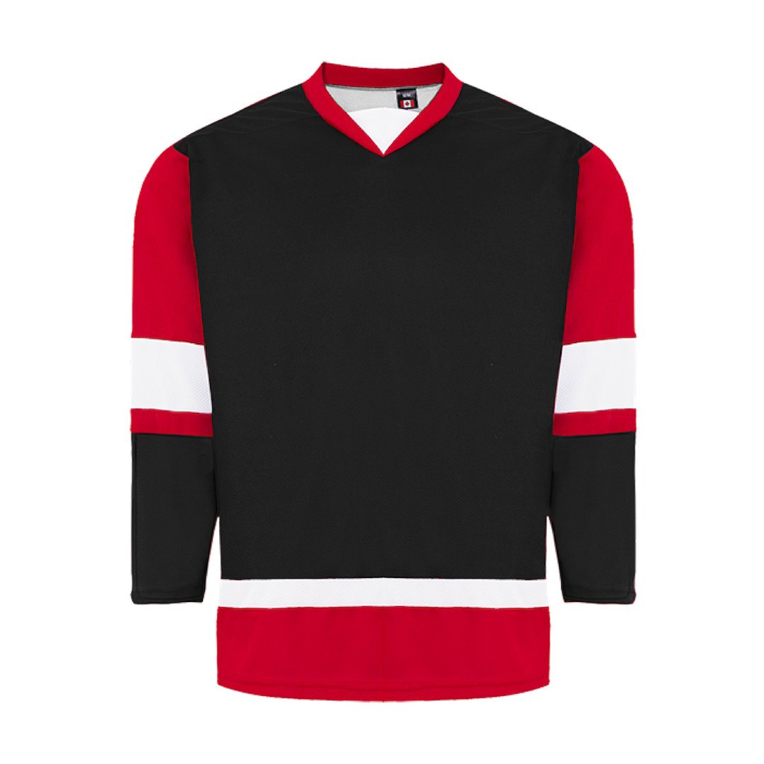 Kobe 5200 House League Hockey Jersey: Black Red White