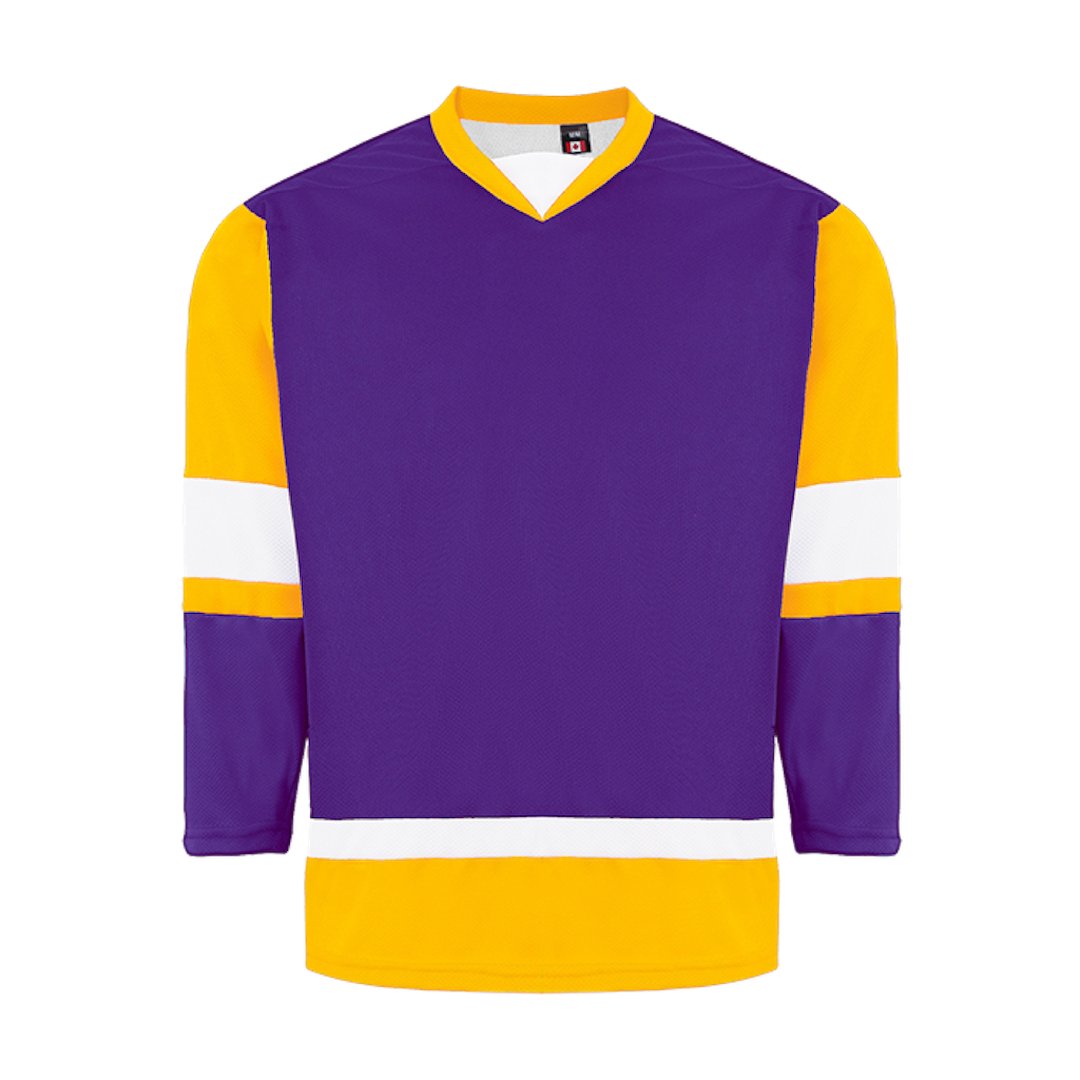 Kobe 5200 House League Hockey Jersey: Purple, Gold, White