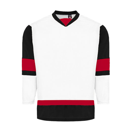 Kobe 5200 House League Hockey Jersey: White, Black, Red