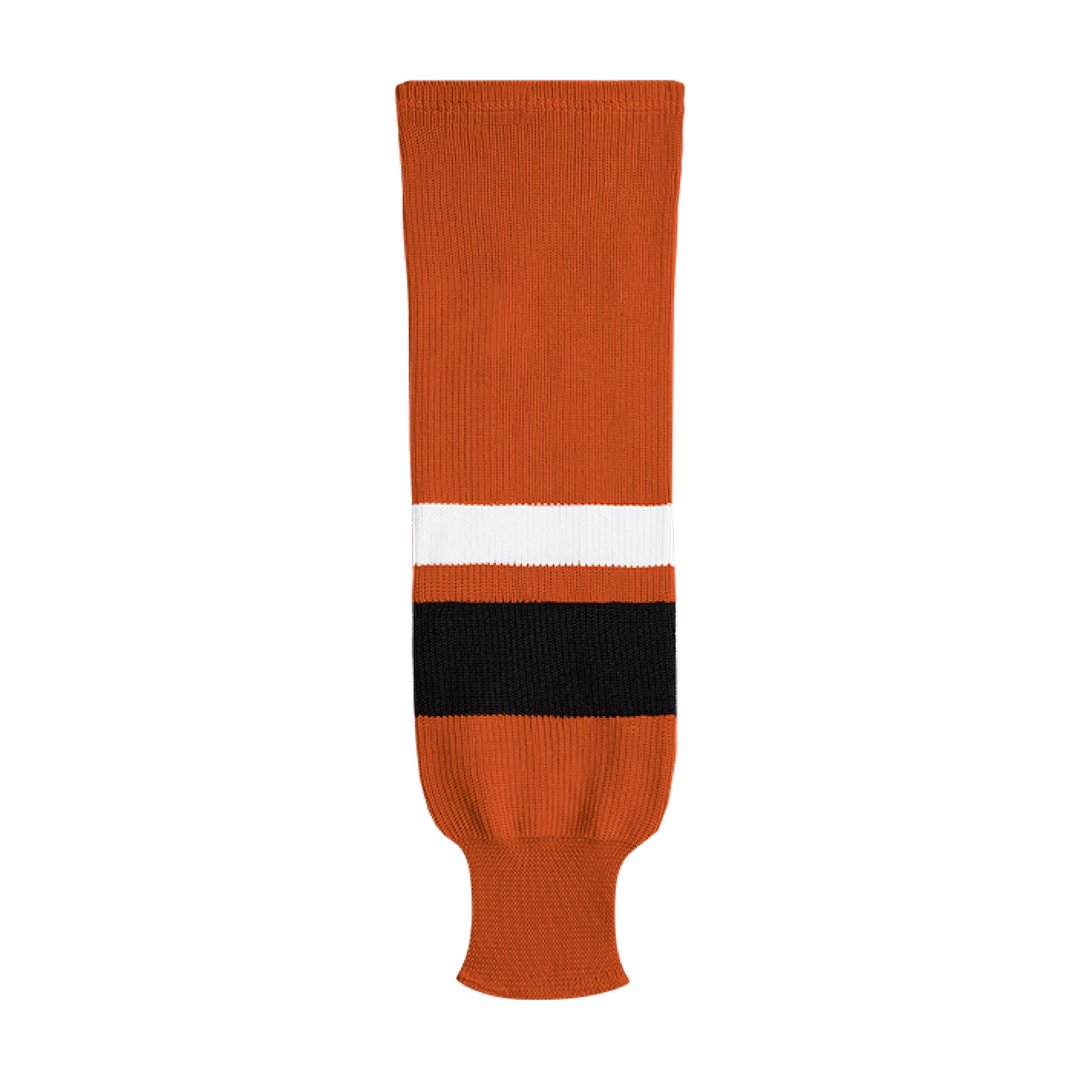 Kobe X9800 Knit Hockey Socks: Bright Orange/Black/White