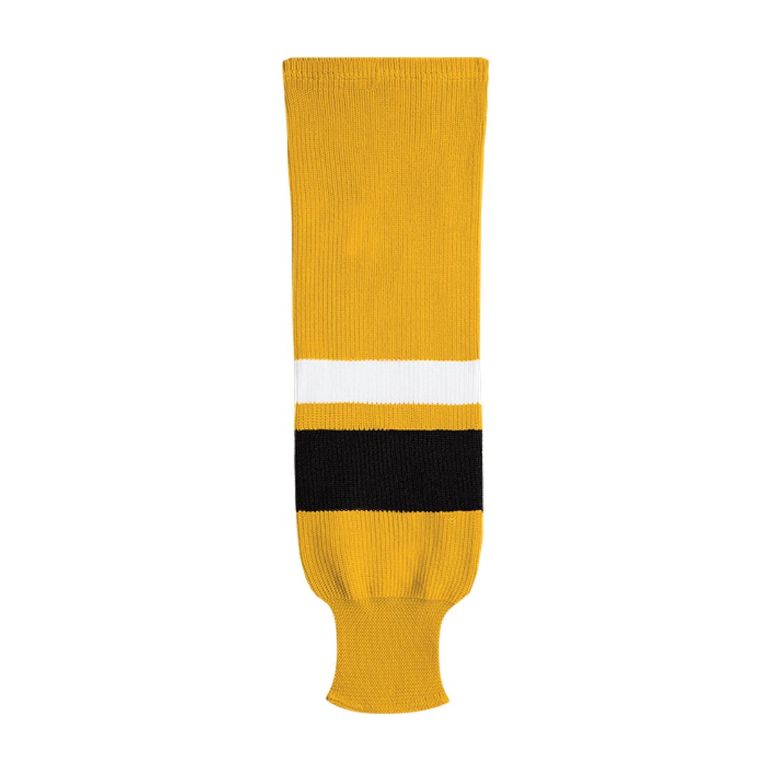 Kobe X9800 Knit Hockey Socks: Gold/Black/White