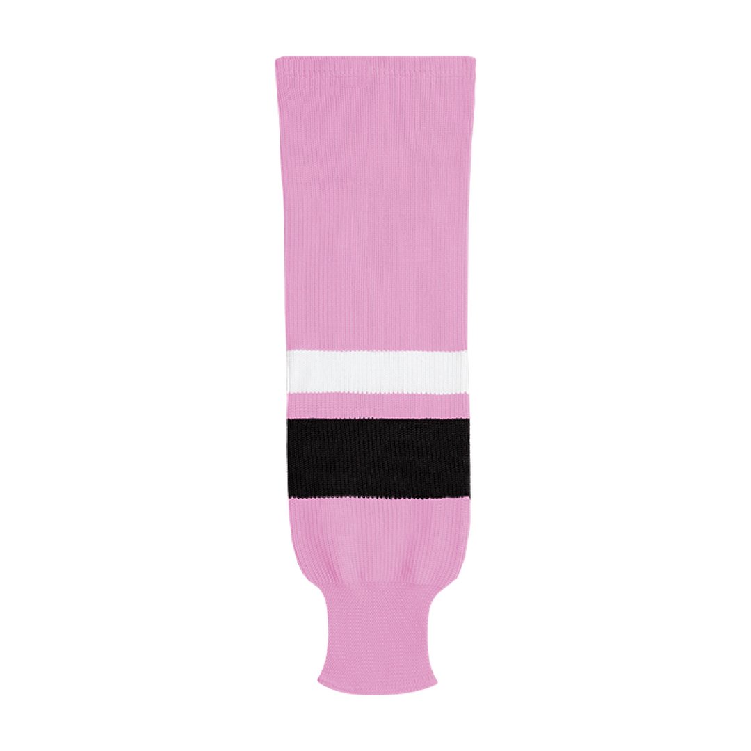 Kobe X9800 Knit Hockey Socks: Pink/Black/White