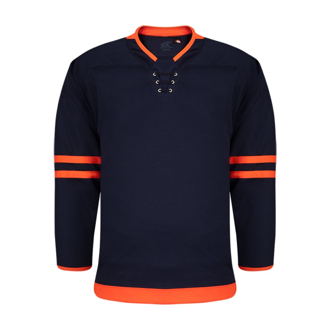 NHL Pattern K3G Pro Hockey Jersey: Edmonton Oilers Navy ...