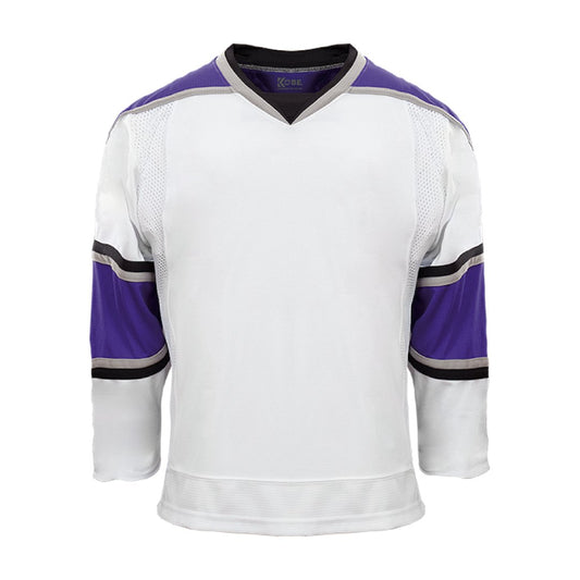 Kobe K3G Pro Hockey Jersey: Los Angeles Kings White and Purple