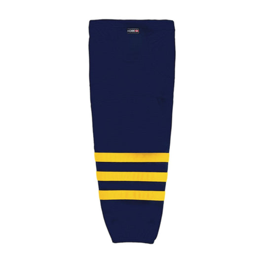 Kobe K3G Pro Mesh Hockey Socks: Michigan Wolverines Navy
