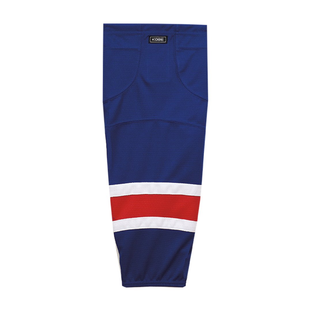 Kobe K3G Pro Mesh Hockey Socks: New York Rangers Royal Blue