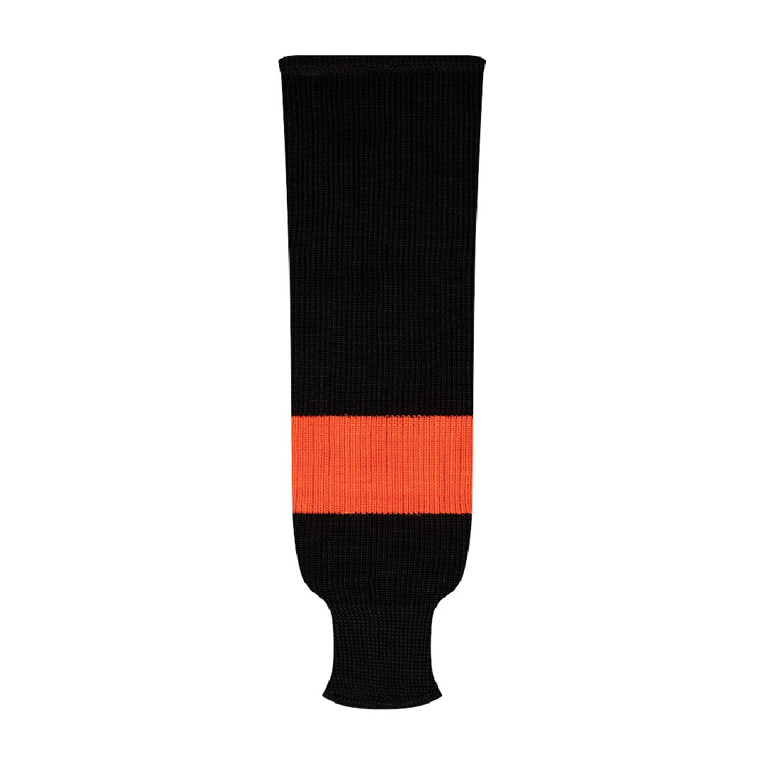 NHL Pattern 9800 Knit Hockey Socks: Philadelphia Black