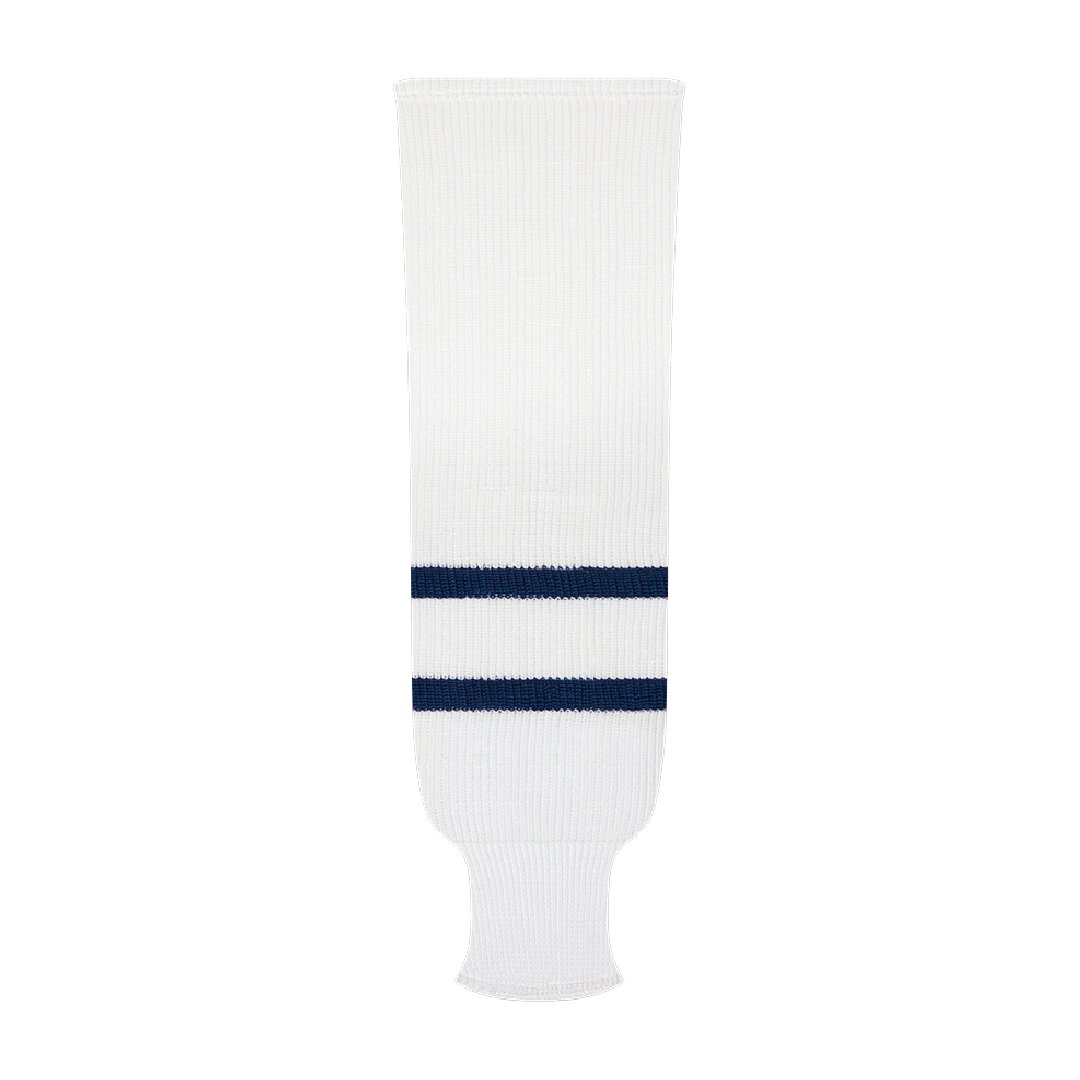 NHL Pattern 9800 Knit Hockey Socks: Toronto White