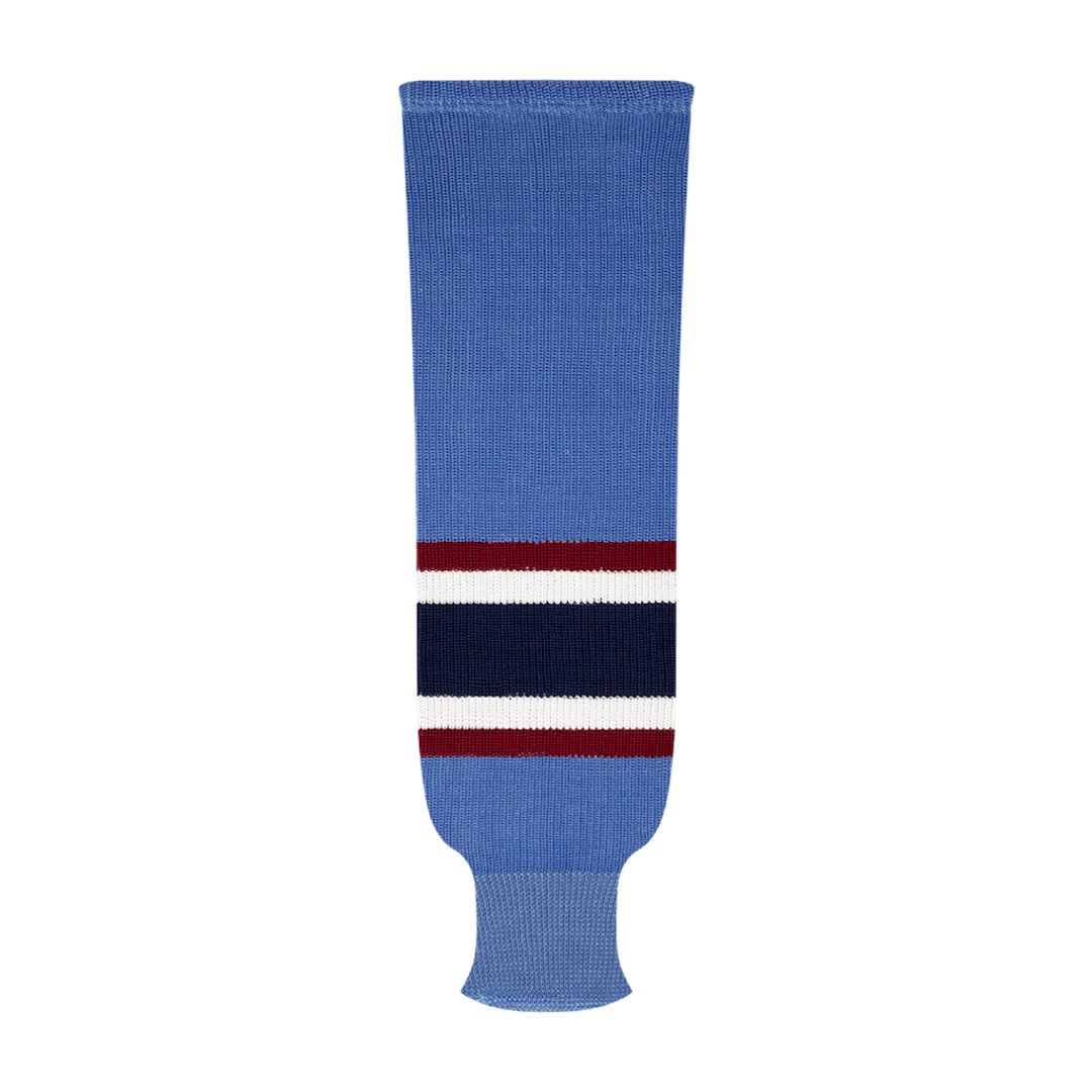 Kobe 9800 Pro Knit Hockey Socks: Atlanta Thrashers Powder Blue 3rd Alternate