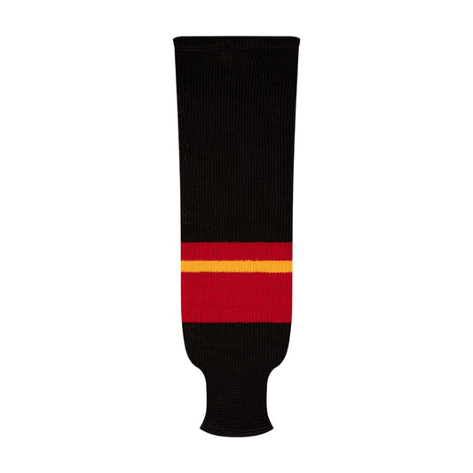 Kobe 9800 Pro Knit Hockey Socks: Calgary Flames Black