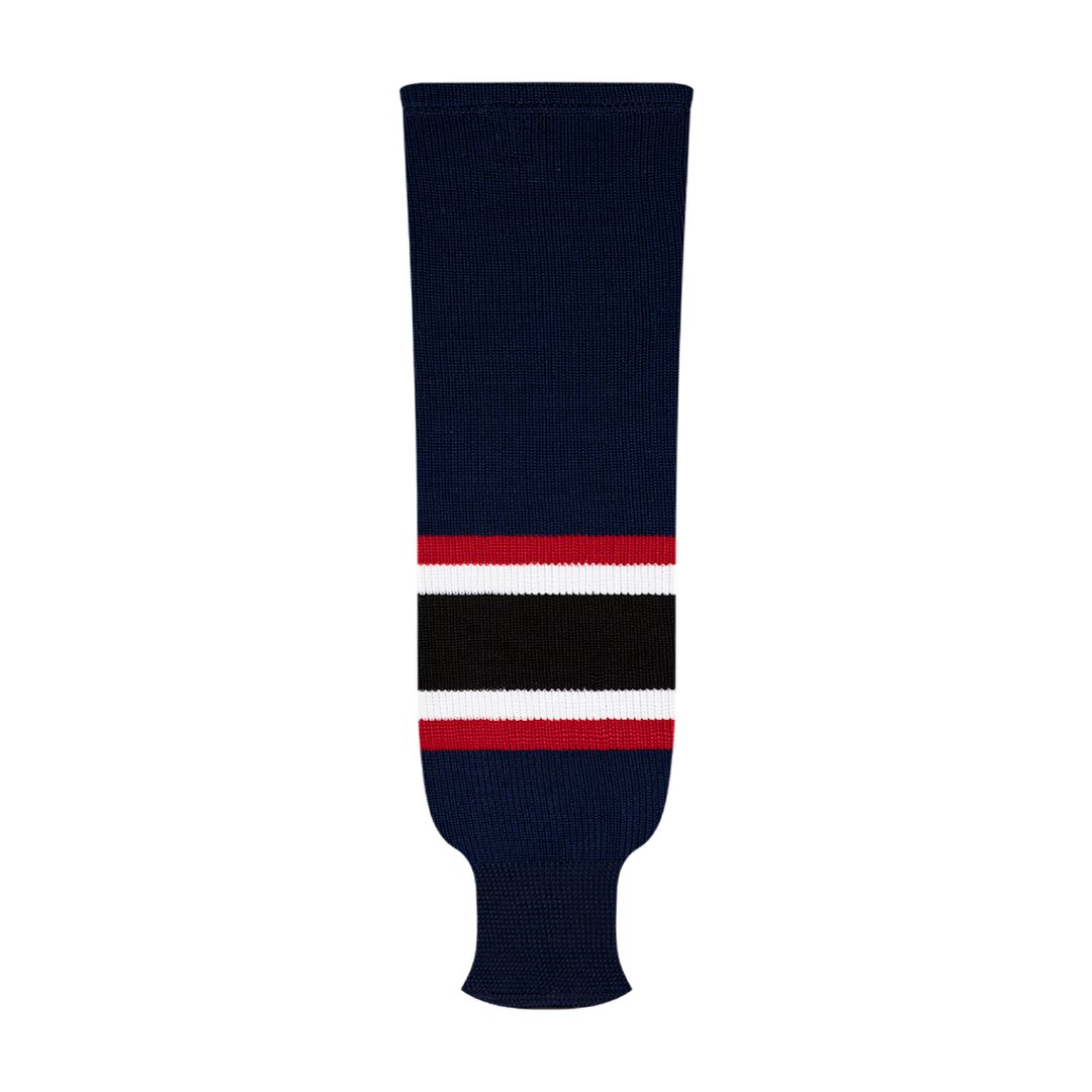 Kobe 9800 Pro Knit Hockey Socks: Columbus Blue Jackets Navy