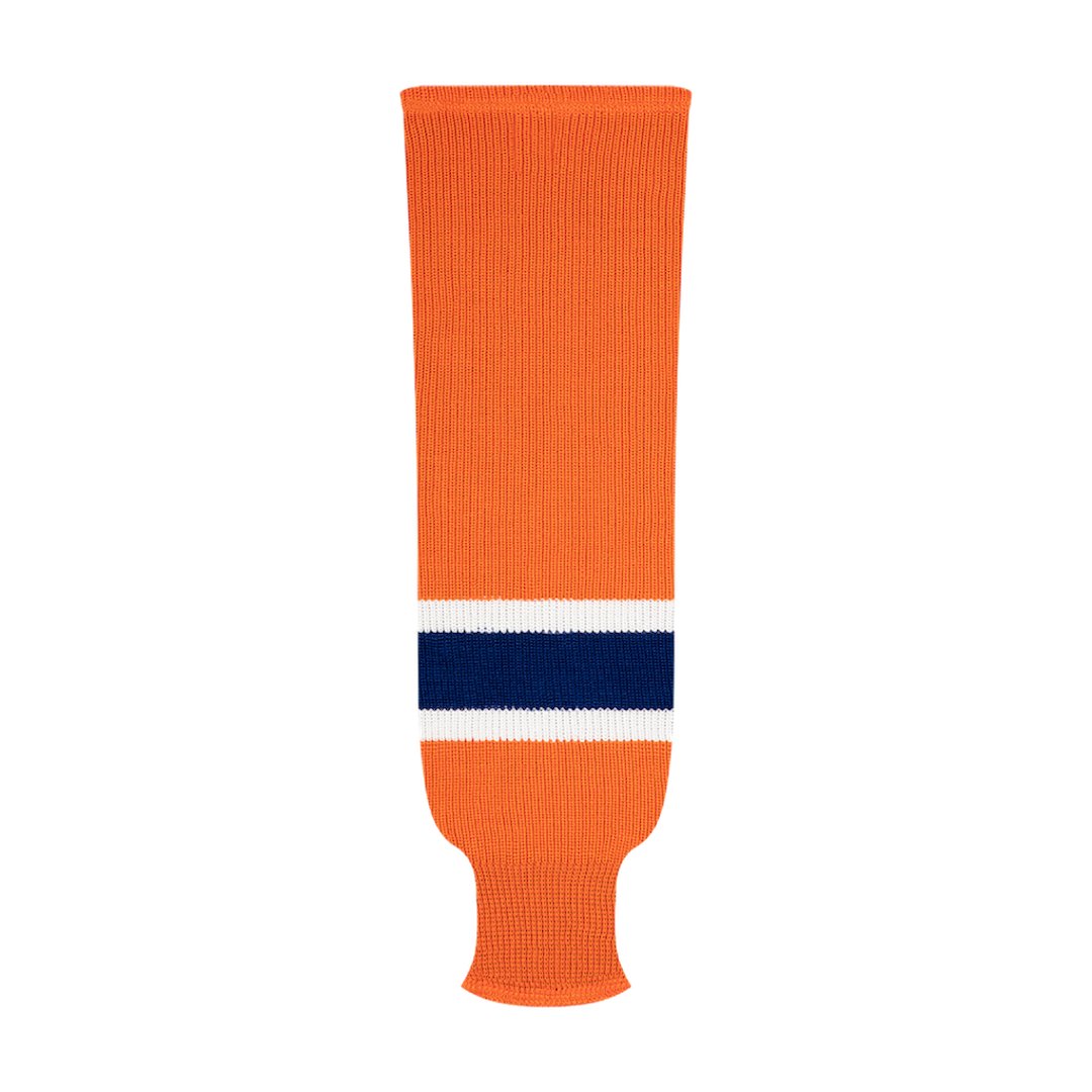 Kobe 9800 Pro Knit Hockey Socks: Edmonton Oilers Orange