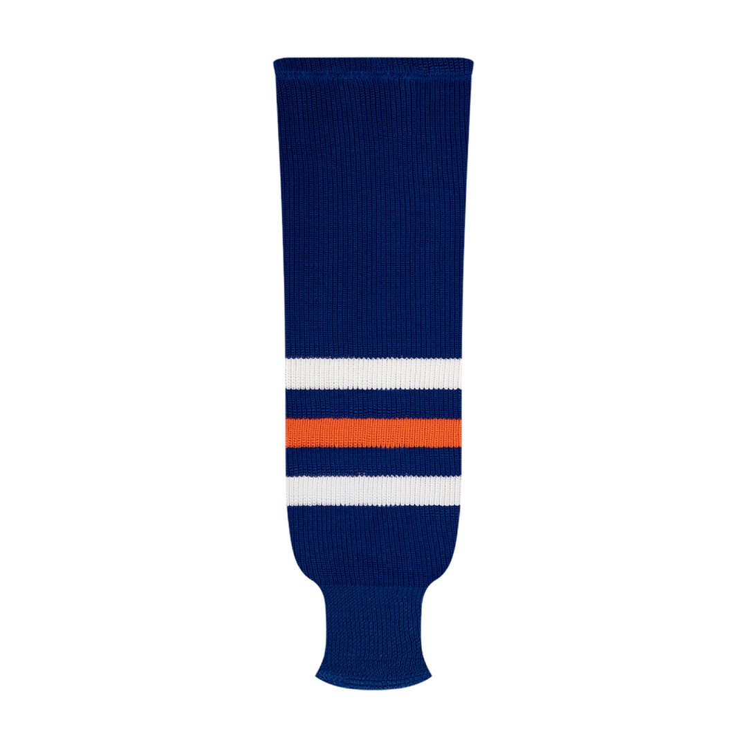 Kobe 9800 Pro Knit Hockey Socks: Edmonton Oilers Royal Blue