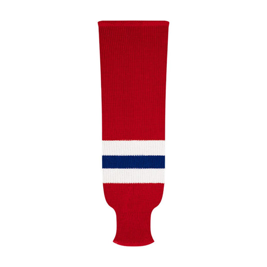 Kobe 9800 Pro Knit Hockey Socks: Montreal Canadiens Red