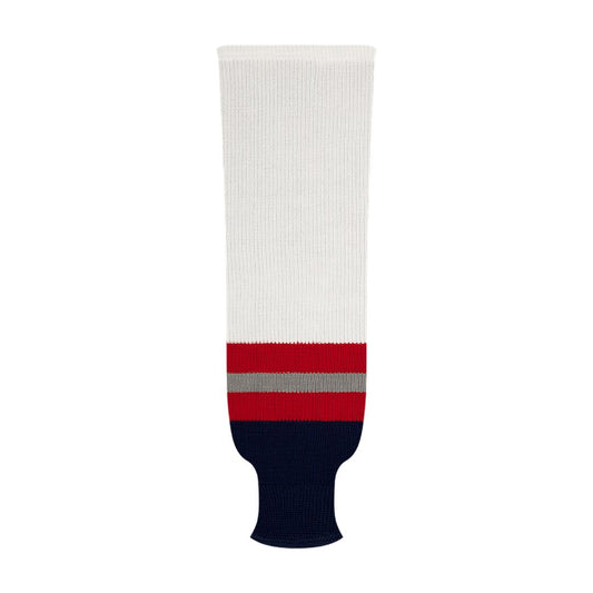 Kobe 9800 Pro Knit Hockey Socks: New York Rangers Retro White