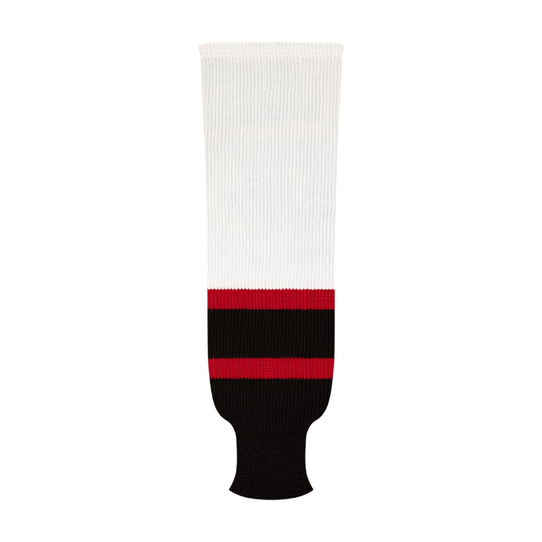 Kobe 9800 Pro Knit Hockey Socks: Ottawa Senators White