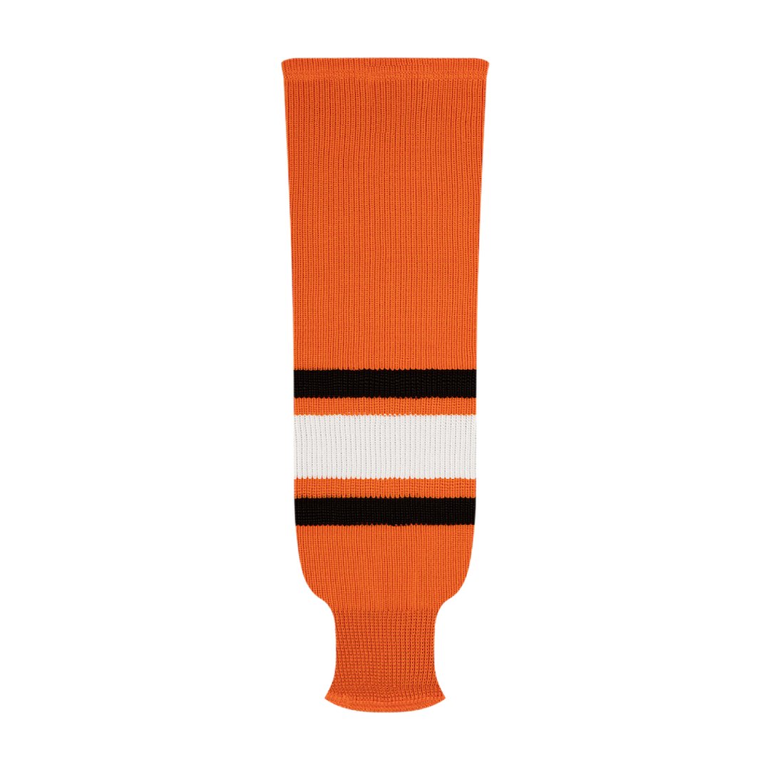 Kobe 9800 Pro Knit Hockey Socks: Philadelphia Flyers Orange 2007-2010
