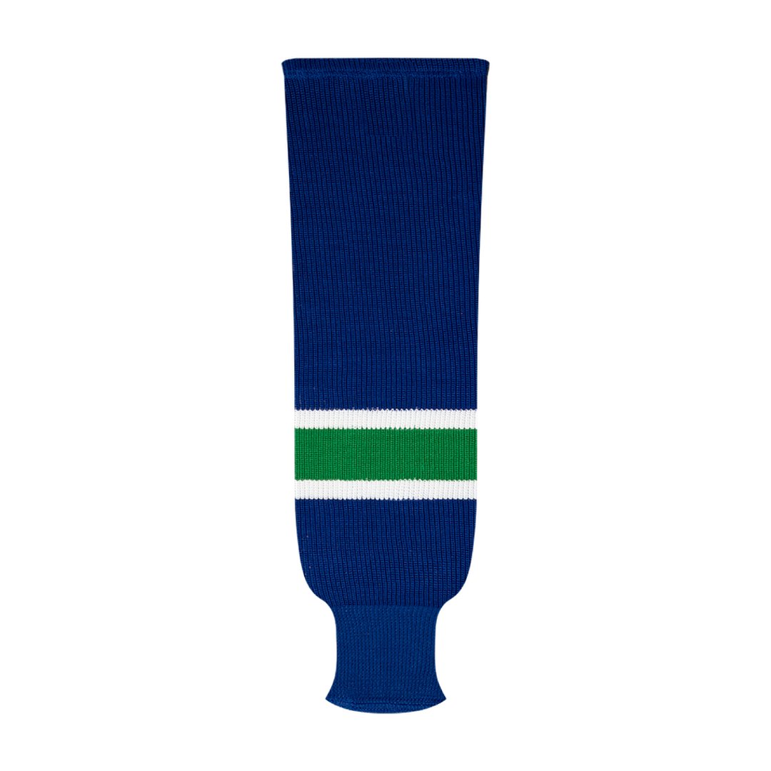 Kobe 9800 Pro Knit Hockey Socks: Vancouver Canucks Royal Blue