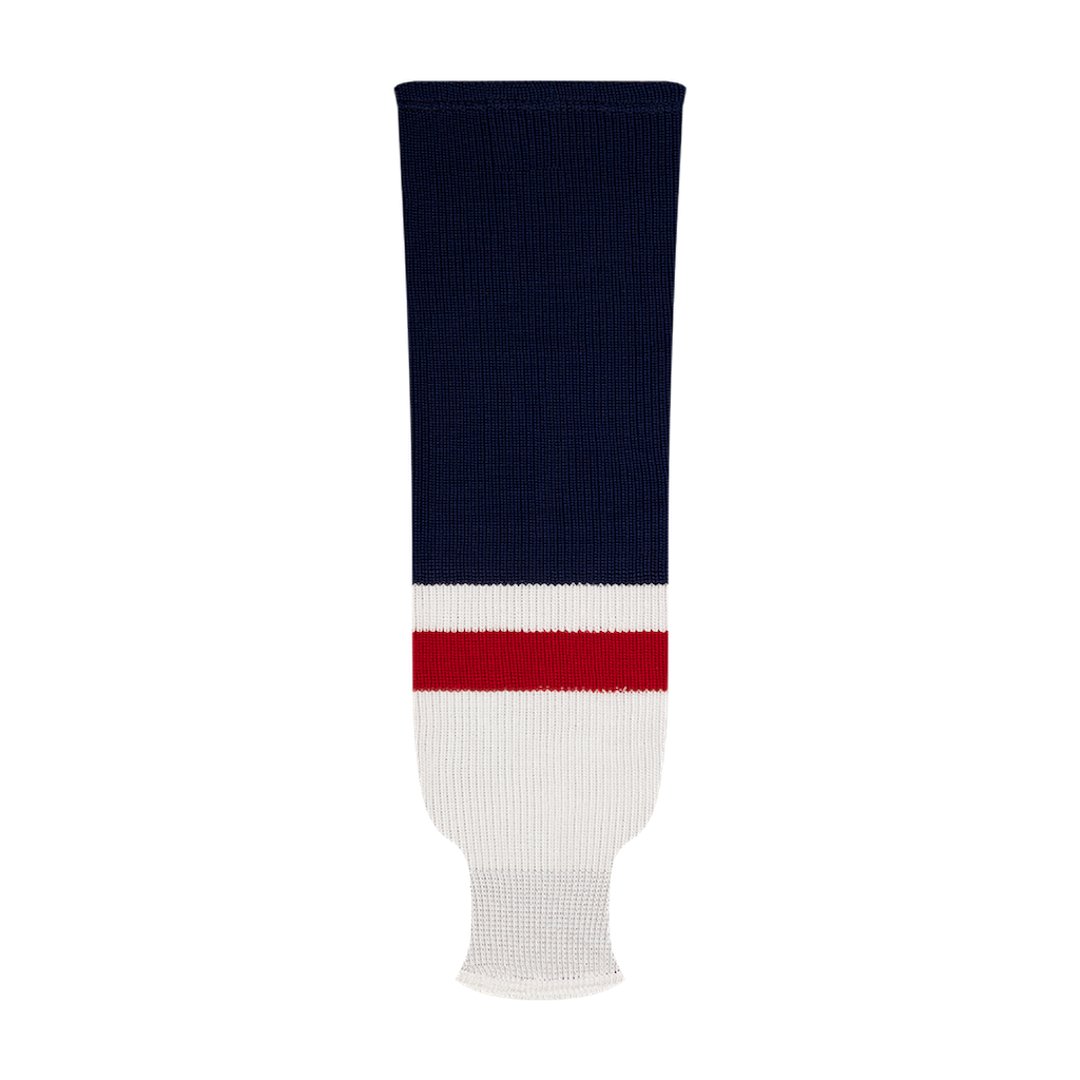 Kobe 9800 Pro Knit Hockey Socks: Washington Capitals Navy/White