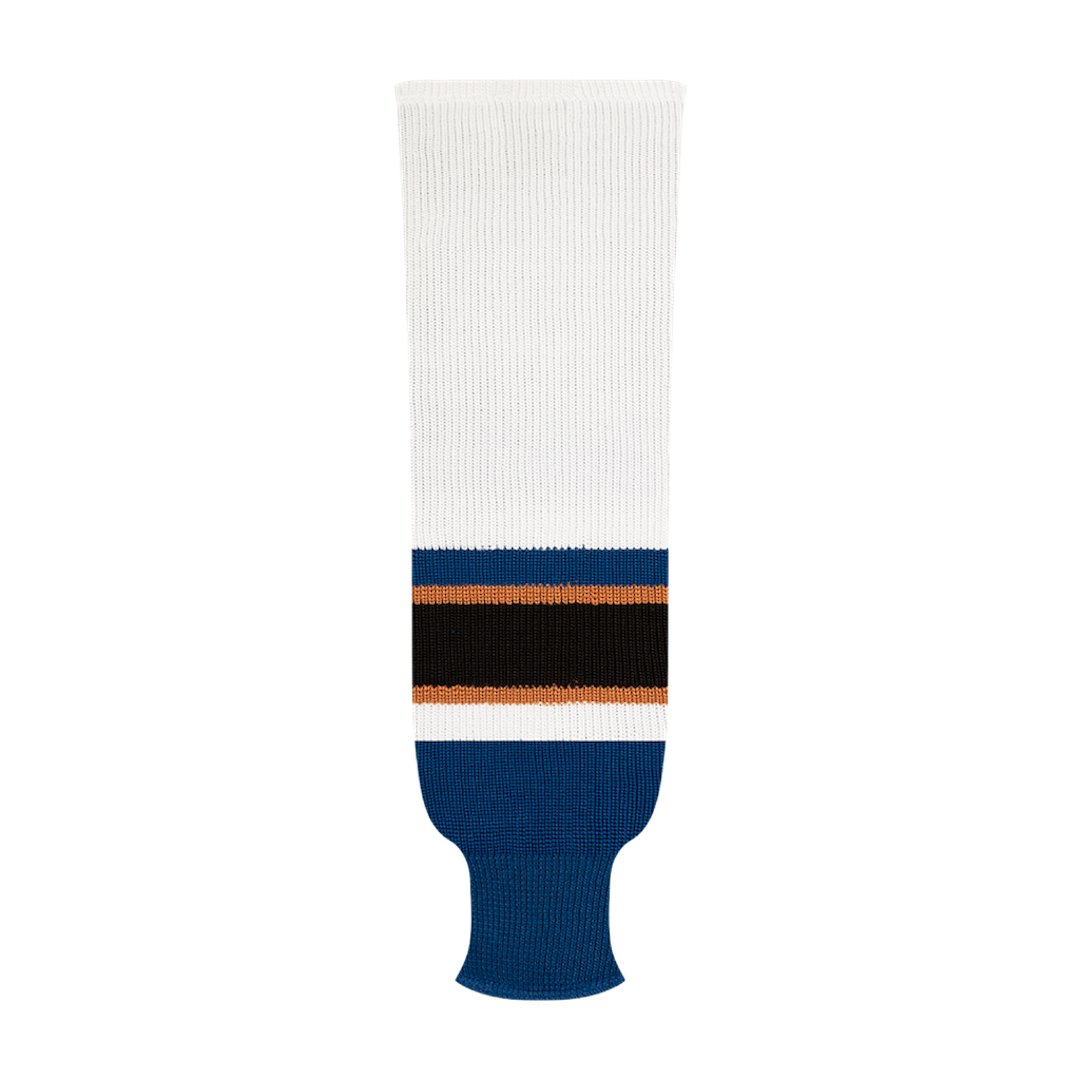 Kobe 9800 Pro Knit Hockey Socks: Washington Capitals Retro White