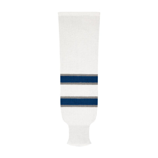 Kobe 9800 Pro Knit Hockey Socks: Winnipeg Jets White