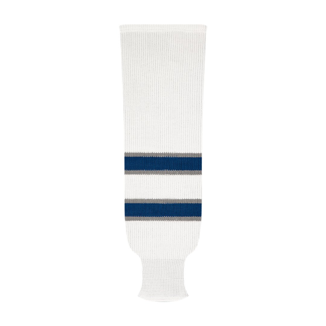 Kobe 9800 Pro Knit Hockey Socks: Winnipeg Jets White