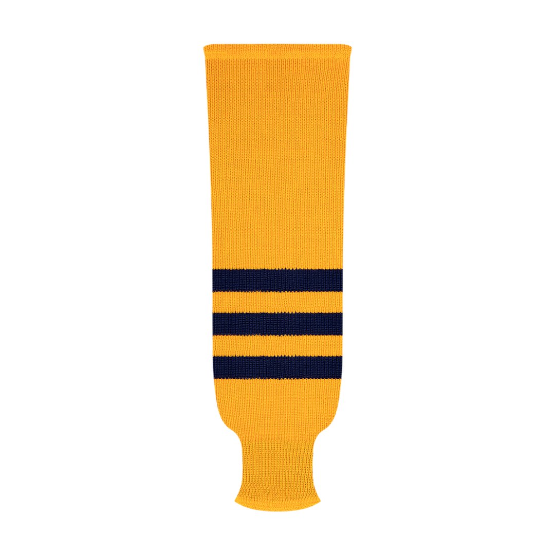 Kobe 9800 Pro Knit Hockey Socks: Michigan Wolverines Gold